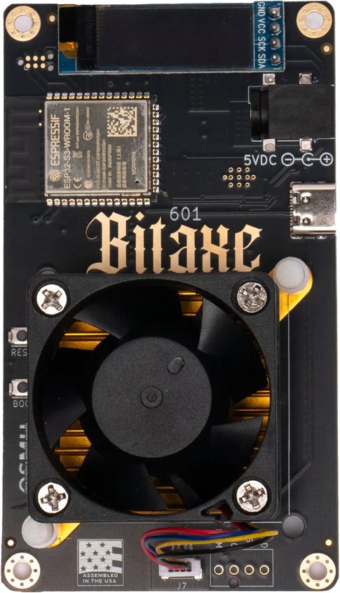 Bitaxe Gamma 601 ASIC mining cihazı