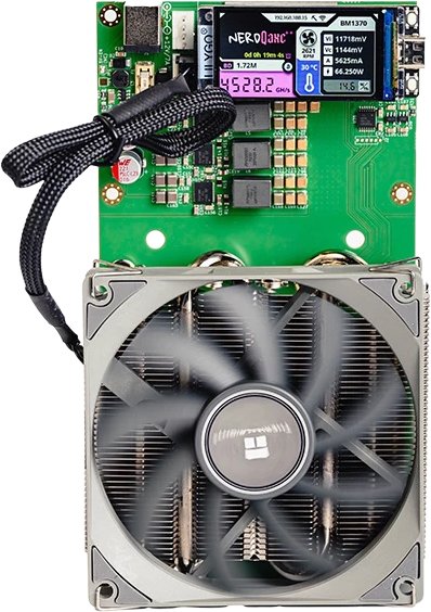 NerdMiner NerdQaxe++ ASIC mining cihazı